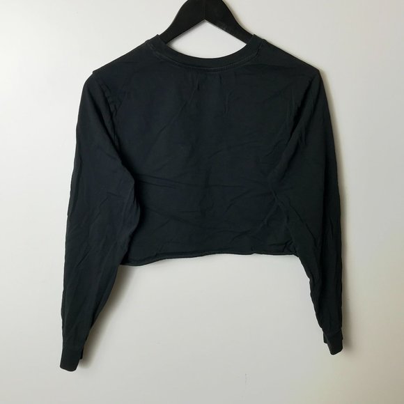 Vans Off The Wall T Shirt Skate Street Crop Top Raw Hem Graphic Tee Womens Top S - Picture 11 of 11